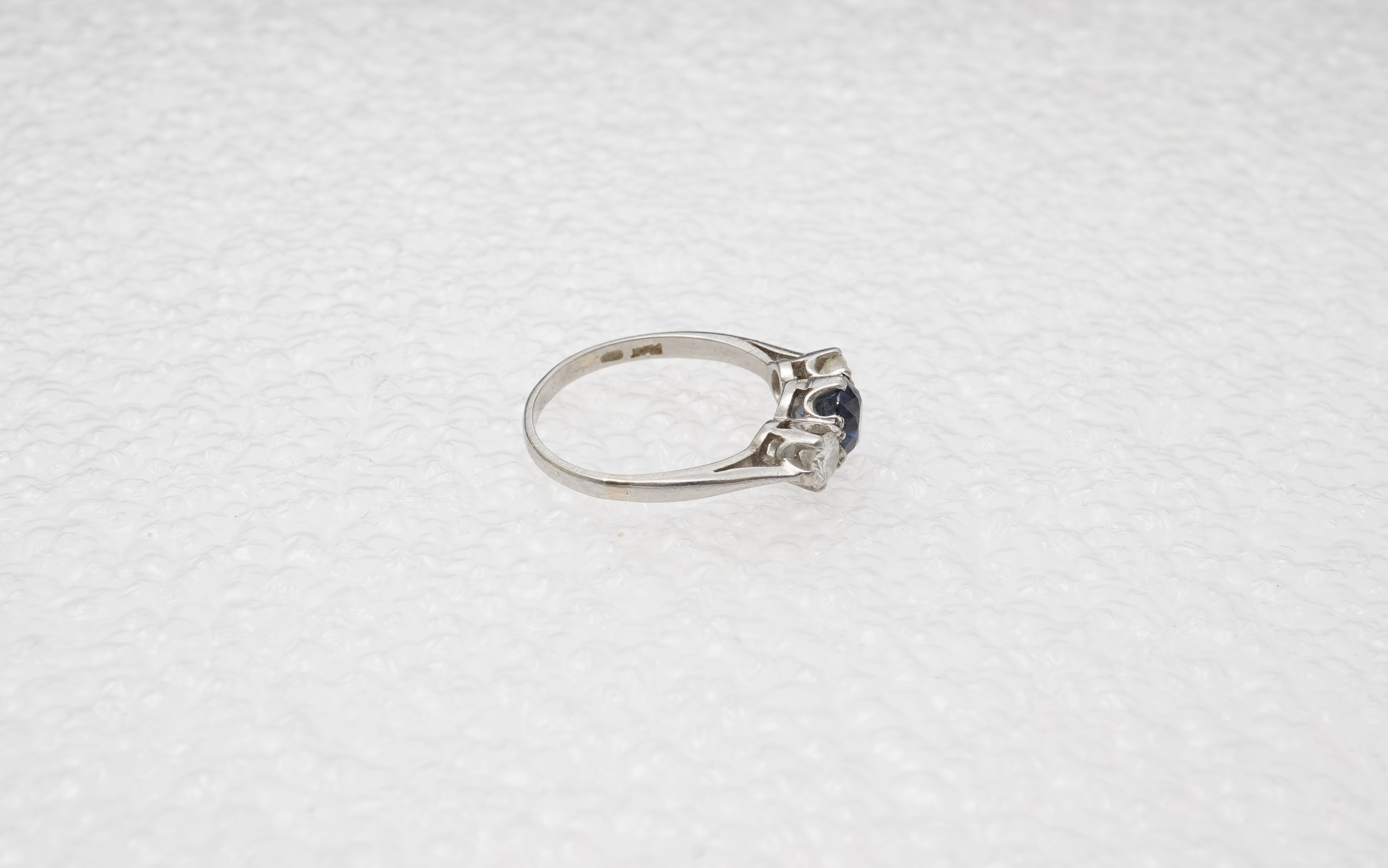 A sapphire and diamond ring